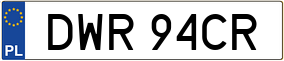 Trailer License Plate